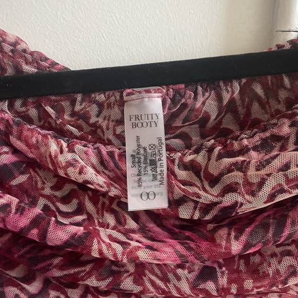 NWOT fruity booty sheer top - Picture 3 of 6